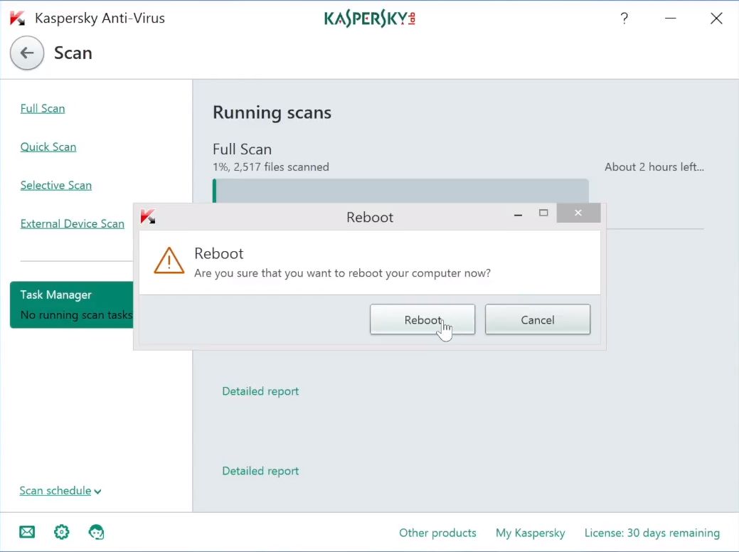 Kaspersky Reboot