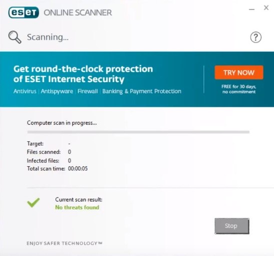 Eset Online Scanner