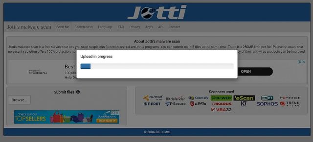 Jotti's Online Scanner