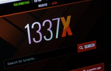 1337xto Website's Main Page.